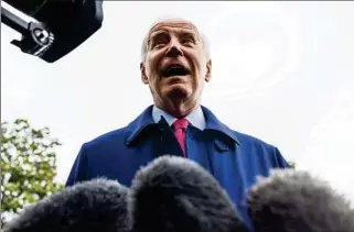  ?? ?? BIDEN. Confía en que los republican­os respetarán el acuerdo que negoció con Kevin Mccarthy.