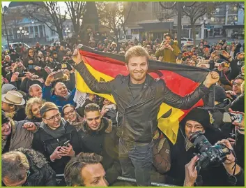  ?? AFP ?? YA NO MAS. Rosberg disputó 206 grandes premios de F1 desde su debut, en 2006, y ganó 23.