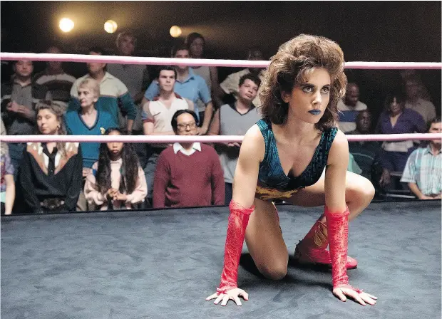 ?? NETFLIX ?? GLOW — Gorgeous Ladies of Wrestling — is a 10- epsidoe dramedy set in 1985 that premiers on Netflix June 23.