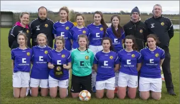  ??  ?? The Wexford starting eleven with their mentors.