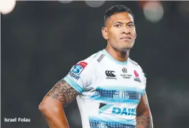  ??  ?? Israel Folau