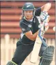  ??  ?? Thanks to Suzie Bates (above) 106 (NO) of 109 balls New Zealand chased Sri Lanka’s score of 188/9 with 9 wickets and 74 balls to spare in another match.