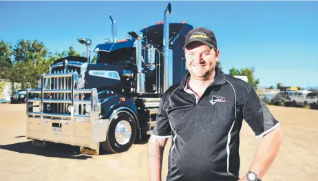  ?? Picture: ALIX SWEENEY ?? Linehaul operator with NT Hauliers Jamie Sergeant is happy about their move to bigger premises in Bohle.