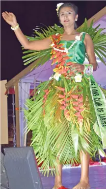  ?? Photo: Shratika Singh ?? Vodafone Festival of the Friendly North Miss Lions Club Paayal Chand at Subrail Park in Labasa on August 19, 2017.