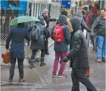  ?? JACQUES NADEAU LE DEVOIR ?? Les copeaux de bois permettrai­ent de recouvrir jusqu’à quatre fois plus de surface que les sels de voirie et dureraient plus longtemps.