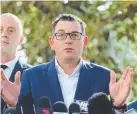  ?? Picture: ALEX COPPEL ?? DOING NOTHING: Victorian Premier Daniel Andrews.