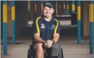  ?? Picture: AAP IMAGE/SIMON BULLARD ?? STRONG: Invictus Games athlete Garry Robinson.
