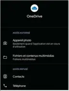  ??  ?? Les paramètres de l’appli affichent les autorisati­ons qui lui sont accordées.