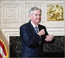  ?? ANDREW HARRER / BLOOMBERG ?? Wednesday’s rate hike by the Fed, its first big move under new Chairman Jerome Powell, was widely expected as the U.S. economy keeps growing.