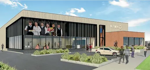  ??  ?? An artist’s rendition of New Zealand Management Academy’s $7 million building in Hamilton.