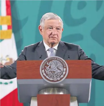  ?? FOTO: REFORMA ?? > Andrés Manuel López Obrador, presidente de México.