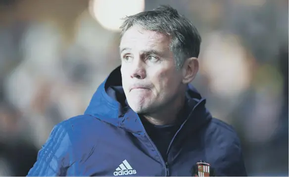  ??  ?? Sunderland boss Phil Parkinson.