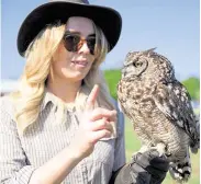  ?? .Picture: Barry Goodwin ?? Megan Mayes with Bear the Owl