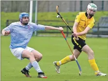  ?? Iain Ferguson, alba.photos Photograph: ?? A long, easy stroke from Fort William’s Craig Macdonald lobs the ball away from Caberfeidh’s Jamie Mackintosh.