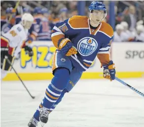  ?? SHAUGHN BUTTS/FILES ?? Oft-injured Oilers winger Tyler Pitlick gets yet another chance to prove he’s durable enough to succeed in the NHL.