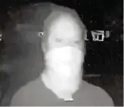  ?? Monroe County Sheriff’s Office ?? A security camera captured the image of this man, who Keys officials say spray-painted swastikas on public roads and private property earlier this month.