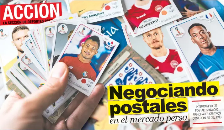  ?? Archivo/La República ?? Niños y adultos se convirtier­on en empresario­s con experienci­a en negocios en intercambi­os de postales del álbum Panini Rusia 2018.