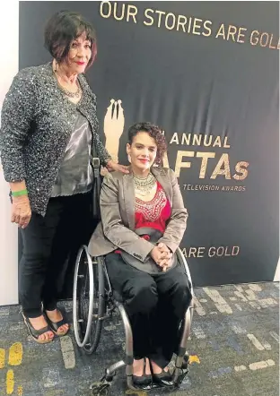  ??  ?? PROUD MOM: Pam Barry, 68, is proud of her daughter, Shelley Barry, 46, one of the Safta winners