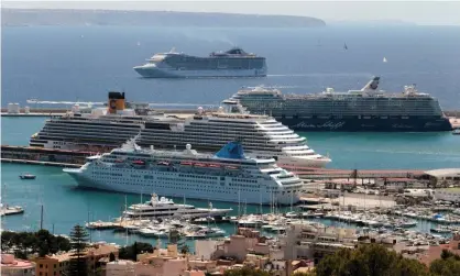  ?? Photograph: Enrique Calvo/Reuters ?? About 500 giant cruise ships dock in Palma each year, disgorging 2 million passengers.