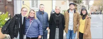  ?? (Photo J.-M.P.) ?? Les deux chefs estoniens ont été reçus aux Arcades avec l’office du tourisme.