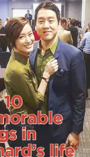  ??  ?? Married for a few years, Richard Poon and Maricar Reyes (photo) have yet to have a child. “In God’s good time,” said Maricar.
Unlike most couples, they don’t have any theme song because she’s not “the theme song