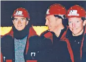  ??  ?? Oleg Deripaska, right, and centre left with Peter Mandelson and Nathaniel Rothschild in Siberia. They met again on the Russian’s superyacht, below, in 2008, along with George Osborne