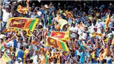  ??  ?? Sri Lankan cricket fans at the MCG (File photo)