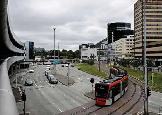  ?? FOTO: TOR HØVIK ?? KOSTER: Bybane-utbygginge­n vil dominere for mye av den statlige potten, mener flere Høyre-politikere.