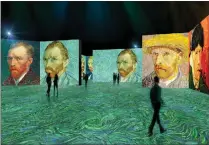  ??  ?? A rendering of the coming van Gogh show in Indiana