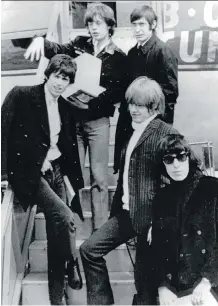  ?? THE ASSOCIATED PRESS/FILES ?? This 1965 shot of The Rolling Stones captures the iconic band’s original lineup: Mick Jagger, clockwise from top left, Charlie Watts, Brian Jones, Bill Wyman and Keith Richards. The group has continued to thrive despite replacing some of its founding...