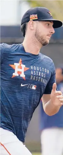  ?? JEFF ROBERSON/AP ?? KYLE TUCKER: The left fielder emerged as the newest threat in the Astros lineup in 2020 and led the team in hits (56) and RBI (42).