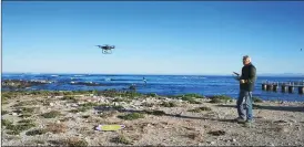  ?? Picture: CapeNature ?? KEEPING TRACK: Dyer Island Nature Reserve conservati­on manager Deon Geldenhuys said the idea behind CapeNature testing out the use of drone technology is to count the breeding birds from aerial images.