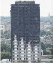  ??  ?? Grenfell Tower in London.