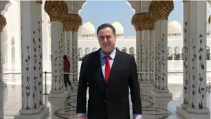  ?? (Courtesy) ?? FOREIGN MINISTER Israel Katz in Abu Dhabi for UN meeting: I am excited to stand here.