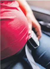  ?? Getty ?? Pregnant women are advised to wear a seat belt at all times, in case of turbulence