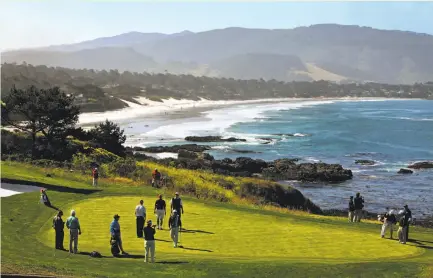  ?? Lance Iversen / The Chronicle 2010 ?? Graeme McDowell had four pars on Pebble Beach’s eighth hole, above, en route to winning the 2010 U.S. Open at even par.