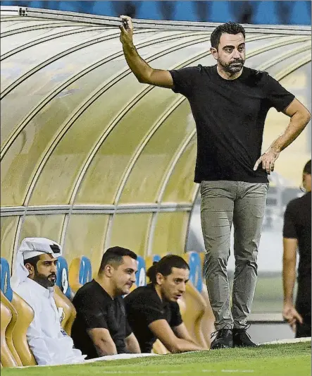  ?? FOTO: EFE ?? Xavi espera un desenlace feliz
Ya no oculta sus ganas de volver al Camp Nou como entrenador