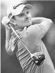  ??  ?? Justin Rose watches his tee shot on the 15th hole during the first round of The Memorial Tournament presented by Nationwide at Muirfield Village Golf Club in Dublin, Ohio in this June 4, 2015 file photo. — AFP photo