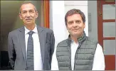  ?? ANI ?? Lt Gen DS Hooda (retired) and Congress president Rahul Gandhi in New Delhi on Thursday. Lt Gen Hooda will lead the party’s task force on national security and help prepare a vision paper.