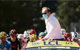  ??  ?? Christian Prudhomme a vécu une édition tourmentée, mais qui est allée à son terme. (Photos AFP et D. Meiffret)