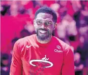  ?? AL DIAZ adiaz@miamiheral­d.com ?? Because of injuries, Heat center Udonis Haslem has appeared in six games in his 20th and final NBA season.