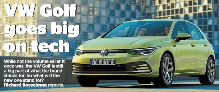  ??  ?? The new Golf is definitely headed to New Zealand, but how much of its clever new tech will make it too?