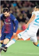  ?? AFP ?? Borges en un partido contra el Barcelona de Leo Messi.