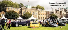  ??  ?? London Concours will be extended in 2021