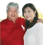  ??  ?? Ramon and May Uy, owners of May’s Organic Garden and Restaurant and the RU Foundry and Machine Shop Corporatio­n in Bacolod City.