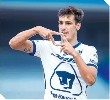  ??  ?? Juan Ignacio Dinenno es el único jugador de experienci­a que le queda a Pumas y duplicó su valor en el mercado.