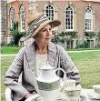  ??  ?? Dame Penelope Wilton, left, and playing Downton’s Isobel Crawley, above
