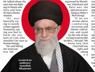  ?? ?? Granted an audience: Ayatollah Khamenei