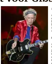  ?? FOTO AP ?? Keith Richards met een gitaar van Gibson.