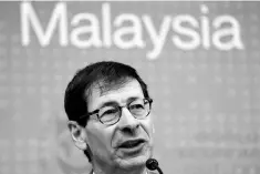  ??  ?? Internatio­nal Monetary Fund (IMF) chief economist Maurice Obstfeld answers questions from the members of the media in Kuala Lumpur on July 24. — AFP photo